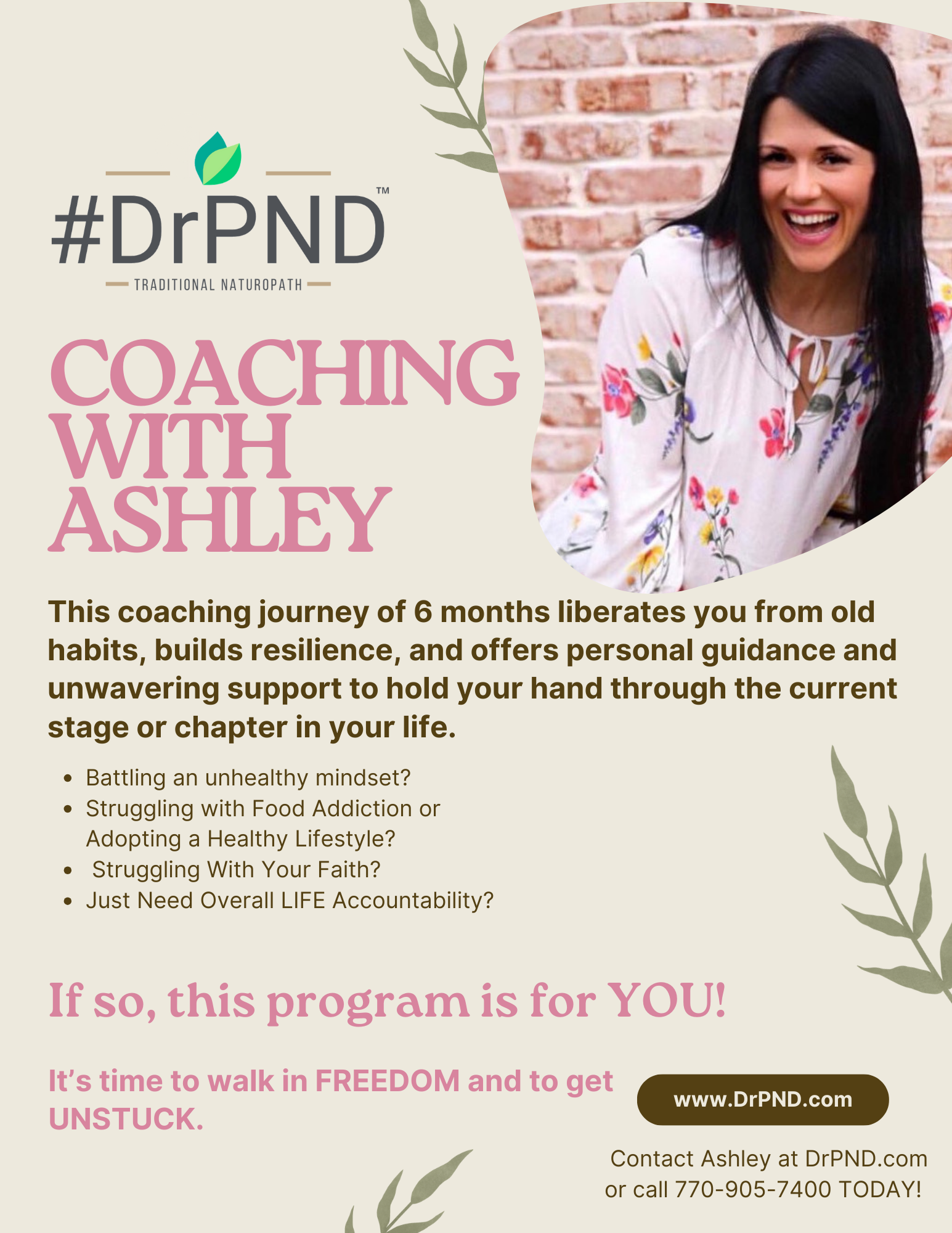 Coaching With Ashley - 6 Month Program - RENEWAL